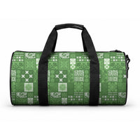 Vintage Hawaiian Quilting Patterns Duffle Bag Green Style Tribal Fabric Patchwork LT9 One size Green - Polynesian Pride