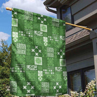 Vintage Hawaiian Quilting Patterns Garden Flag Green Style Tribal Fabric Patchwork LT9 - Polynesian Pride