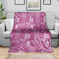 Vintage Hawaiian Quilting Patterns Blanket Pink Style Tribal Fabric Patchwork LT9 - Polynesian Pride