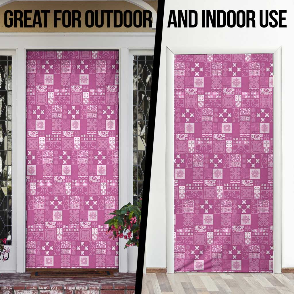 Vintage Hawaiian Quilting Patterns Door Cover Pink Style Tribal Fabric Patchwork LT9 - Polynesian Pride