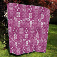 Vintage Hawaiian Quilting Patterns Quilt Pink Style Tribal Fabric Patchwork LT9 - Polynesian Pride