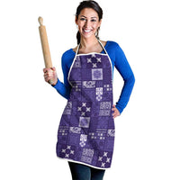 Vintage Hawaiian Quilting Patterns Apron Purple Style Tribal Fabric Patchwork LT9 - Polynesian Pride
