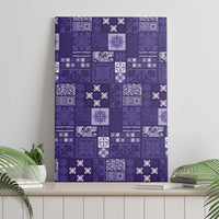 Vintage Hawaiian Quilting Patterns Canvas Wall Art Purple Style Tribal Fabric Patchwork LT9 - Polynesian Pride