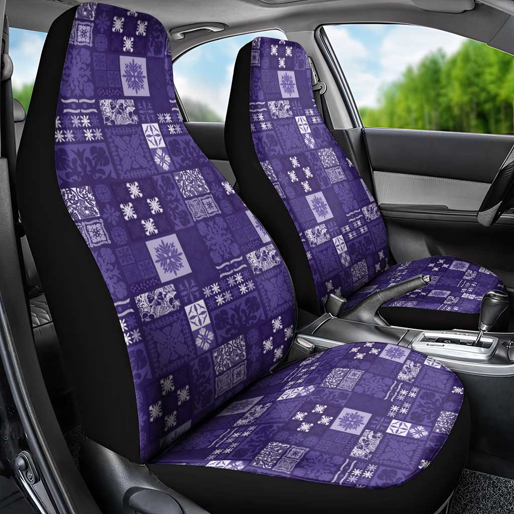 Vintage Hawaiian Quilting Patterns Car Seat Cover Purple Style Tribal Fabric Patchwork LT9 - Polynesian Pride