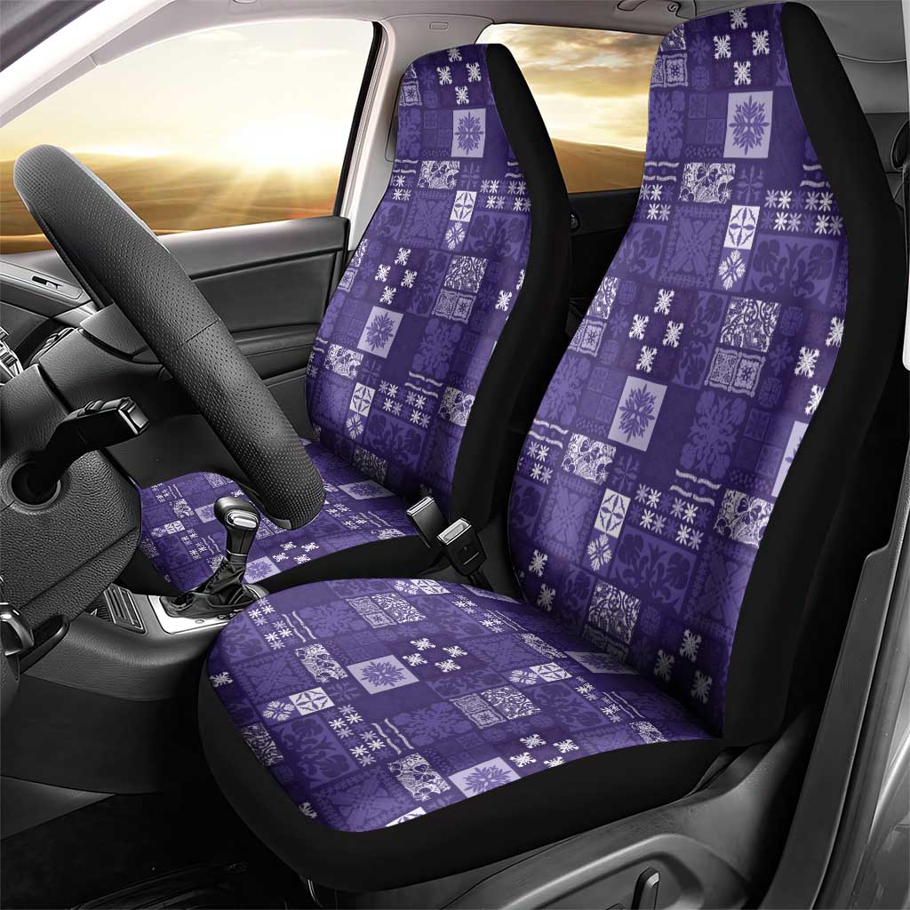 Vintage Hawaiian Quilting Patterns Car Seat Cover Purple Style Tribal Fabric Patchwork LT9 - Polynesian Pride
