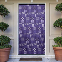 Vintage Hawaiian Quilting Patterns Door Cover Purple Style Tribal Fabric Patchwork LT9 Purple - Polynesian Pride