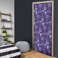 Vintage Hawaiian Quilting Patterns Door Cover Purple Style Tribal Fabric Patchwork LT9 - Polynesian Pride