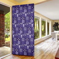 Vintage Hawaiian Quilting Patterns Door Cover Purple Style Tribal Fabric Patchwork LT9 - Polynesian Pride