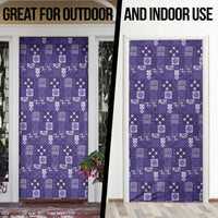 Vintage Hawaiian Quilting Patterns Door Cover Purple Style Tribal Fabric Patchwork LT9 - Polynesian Pride