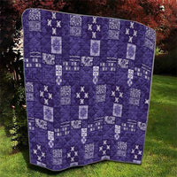 Vintage Hawaiian Quilting Patterns Quilt Purple Style Tribal Fabric Patchwork LT9 - Polynesian Pride