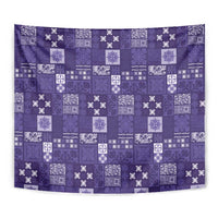 Vintage Hawaiian Quilting Patterns Tapestry Purple Style Tribal Fabric Patchwork LT9 - Polynesian Pride