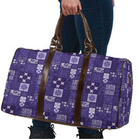 Vintage Hawaiian Quilting Patterns Travel Bag Purple Style Tribal Fabric Patchwork LT9 - Polynesian Pride