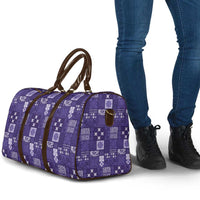 Vintage Hawaiian Quilting Patterns Travel Bag Purple Style Tribal Fabric Patchwork LT9 - Polynesian Pride
