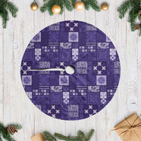 Vintage Hawaiian Quilting Patterns Tree Skirt Purple Style Tribal Fabric Patchwork LT9 Casual Purple - Polynesian Pride