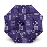 Vintage Hawaiian Quilting Patterns Umbrella Purple Style Tribal Fabric Patchwork LT9 One Size Folded 11.42 inch Opened Diameter 37.4 inch Purple - Polynesian Pride