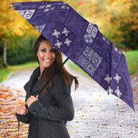 Vintage Hawaiian Quilting Patterns Umbrella Purple Style Tribal Fabric Patchwork LT9 - Polynesian Pride