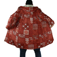 Vintage Hawaiian Quilting Patterns Cloak Red Style Tribal Fabric Patchwork LT9 - Polynesian Pride