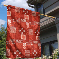 Vintage Hawaiian Quilting Patterns Garden Flag Red Style Tribal Fabric Patchwork LT9 - Polynesian Pride