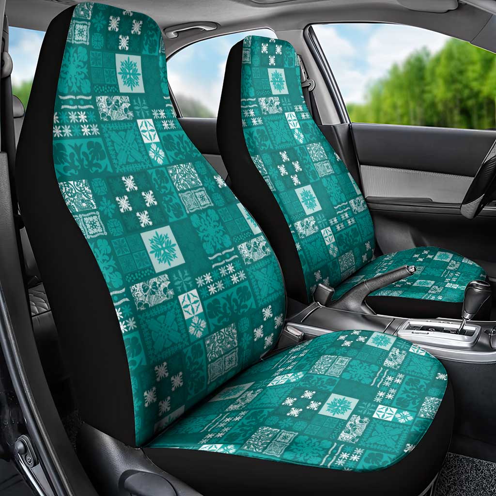 Vintage Hawaiian Quilting Patterns Car Seat Cover Turquoise Style Tribal Fabric Patchwork LT9 - Polynesian Pride