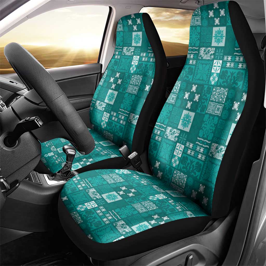 Vintage Hawaiian Quilting Patterns Car Seat Cover Turquoise Style Tribal Fabric Patchwork LT9 - Polynesian Pride