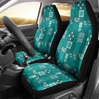 Vintage Hawaiian Quilting Patterns Car Seat Cover Turquoise Style Tribal Fabric Patchwork LT9 - Polynesian Pride
