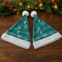 Vintage Hawaiian Quilting Patterns Christmas Santa Hat Turquoise Style Tribal Fabric Patchwork LT9 - Polynesian Pride
