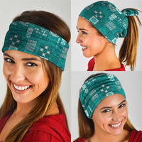 Vintage Hawaiian Quilting Patterns Neck Gaiter Turquoise Style Tribal Fabric Patchwork LT9 - Polynesian Pride