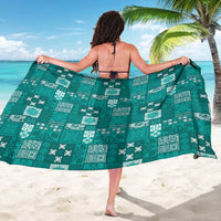 Vintage Hawaiian Quilting Patterns Sarong Turquoise Style Tribal Fabric Patchwork LT9 - Polynesian Pride