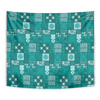Vintage Hawaiian Quilting Patterns Tapestry Turquoise Style Tribal Fabric Patchwork LT9 - Polynesian Pride