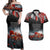 ANZAC DAY Heroes Of The Gallipoli Couples Matching Off Shoulder Maxi Dress and Hawaiian Shirt LT9 Black - Polynesian Pride