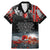 ANZAC DAY Heroes Of The Gallipoli Family Matching Mermaid Dress and Hawaiian Shirt LT9 Dad's Shirt - Short Sleeve Black - Polynesian Pride