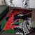 American Samoa Bald Eagle Personalized Area Rug Samoa Muamua Le Atua