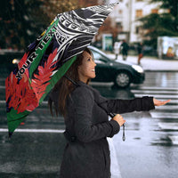 American Samoa Bald Eagle Personalized Umbrella Samoa Muamua Le Atua LT9 - Polynesian Pride