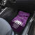 Anzac Day Gallipoli Personalised Car Mats Purple Poppy Flowers