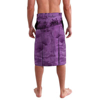 Anzac Day Gallipoli Personalised Lavalava Purple Poppy Flowers LT9 - Polynesian Pride