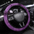 Anzac Day Gallipoli Steering Wheel Cover Purple Poppy Flowers