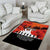 Anzac Day Gallipoli Personalised Area Rug Red Poppy Flowers