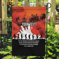 Anzac Day Gallipoli Personalised Garden Flag Red Poppy Flowers LT9 Garden Flag Red - Polynesian Pride