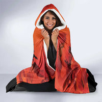 Anzac Day Gallipoli Personalised Hooded Blanket Red Poppy Flowers LT9 - Polynesian Pride