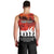 Anzac Day Gallipoli Personalised Men Tank Top Red Poppy Flowers