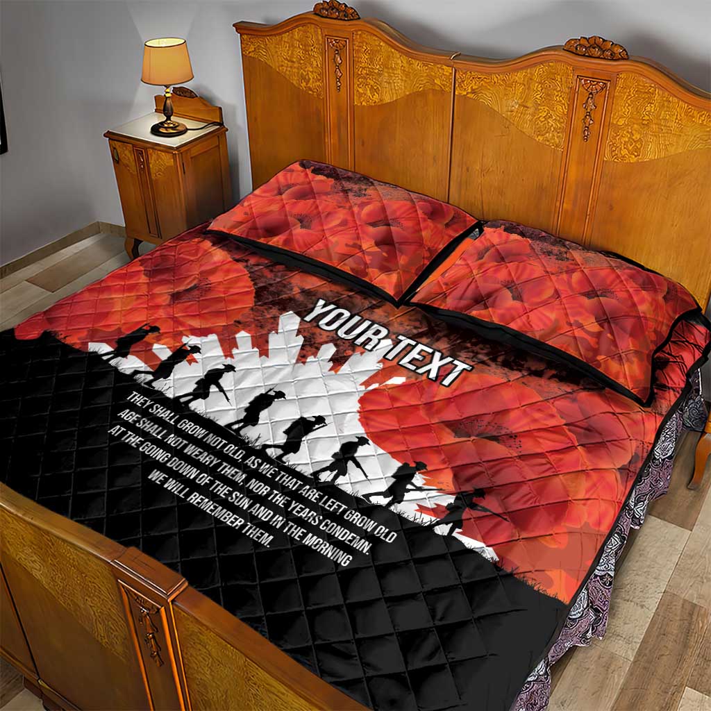 Anzac Day Gallipoli Personalised Quilt Bed Set Red Poppy Flowers LT9 - Polynesian Pride