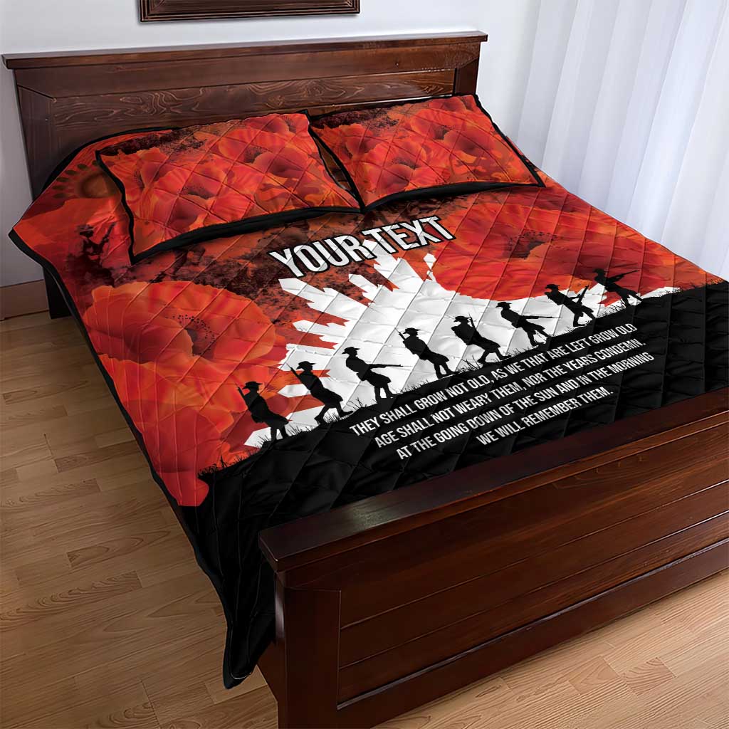 Anzac Day Gallipoli Personalised Quilt Bed Set Red Poppy Flowers LT9 - Polynesian Pride