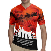 Anzac Day Gallipoli Personalised Rugby Jersey Red Poppy Flowers LT9 - Polynesian Pride