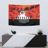 Anzac Day Gallipoli Personalised Tapestry Red Poppy Flowers LT9 - Polynesian Pride