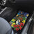 Kiwi-Kookaburra Bird ANZAC Personalised Car Mats Aussie Golden Wattle Poppy Flowers