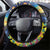 Kiwi-Kookaburra Bird ANZAC Steering Wheel Cover Aussie Golden Wattle Poppy Flowers