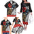 Kiwi-Tui Bird Soldier ANZAC Day Personalised Family Matching Off The Shoulder Long Sleeve Dress and Hawaiian Shirt Maori Silver Fern Motif