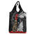 Kiwi-Tui Bird Soldier ANZAC Day Personalised Grocery Bag Maori Silver Fern Motif