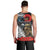 Kiwi-Tui Bird Soldier ANZAC Day Personalised Men Tank Top Maori Silver Fern Motif