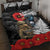 Kiwi-Tui Bird Soldier ANZAC Day Personalised Quilt Bed Set Maori Silver Fern Motif